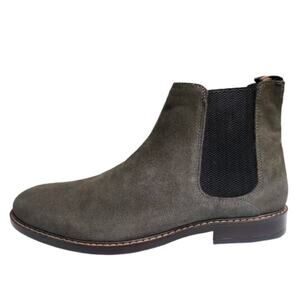 Crown Vintage Men Glory Chelsea Boots 13 NWT Gray Suede Leather